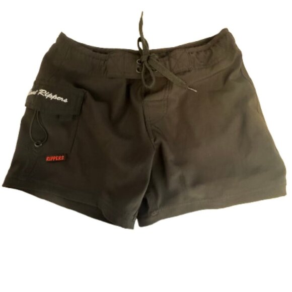 Maui Rippers Other - Women's Black Athletic Swim Boardshorts with Velco and Tie Closure Size 0